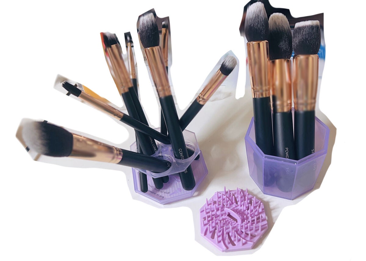 貴族のゴールド メイクブラシ11本セット 化粧ポーチ付き/SIXPLUS/メイクブラシを使ったクチコミ(4枚目)