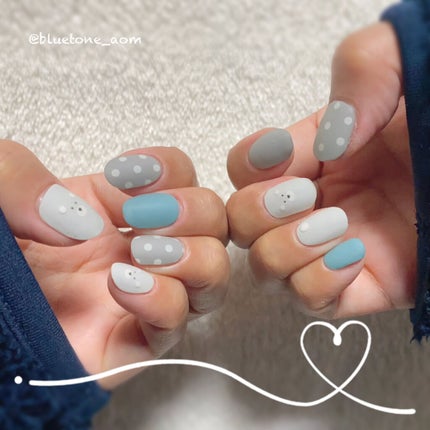 セミキュアジェルネイル(ハンド) ND-158 N Ice Age (wonderland Collection)/ohora/ネイルシールの画像