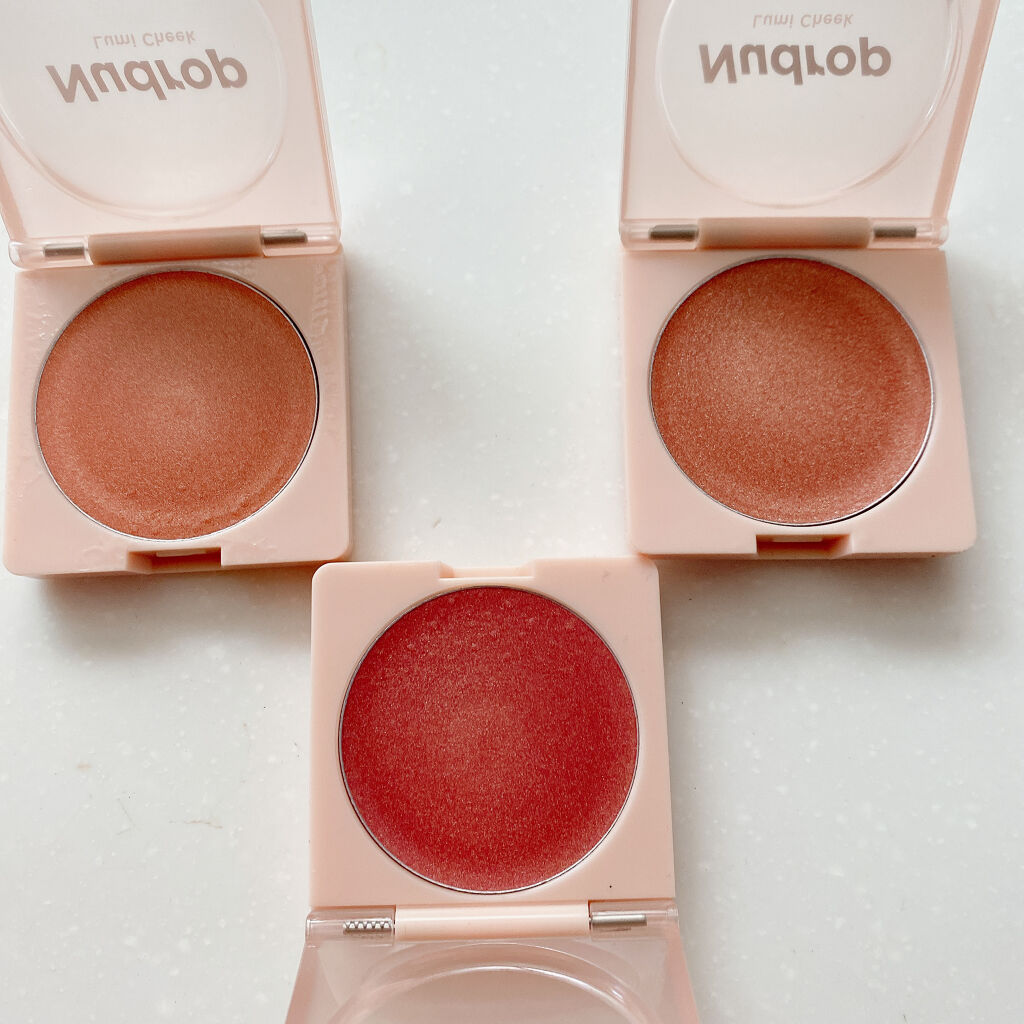 ヌードロップ ルミチーク 02 ダズリングローズ/HOLIKA HOLIKA/ジェル・クリームチークを使ったクチコミ（3枚目）