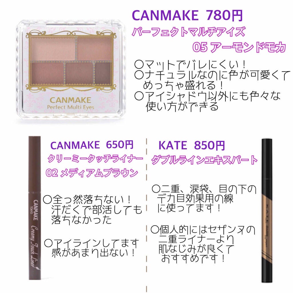 パーフェクトマルチアイズ/キャンメイク/アイシャドウパレットを使ったクチコミ(2枚目)