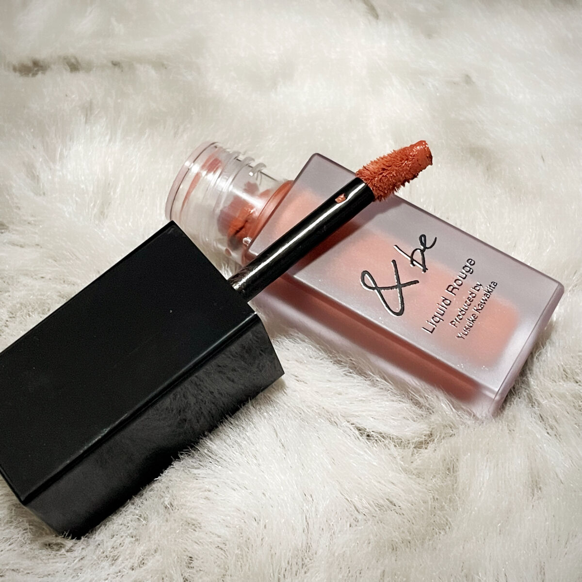 &be リキッドルージュ ヌードベージュ/＆be/口紅を使ったクチコミ（2枚目）