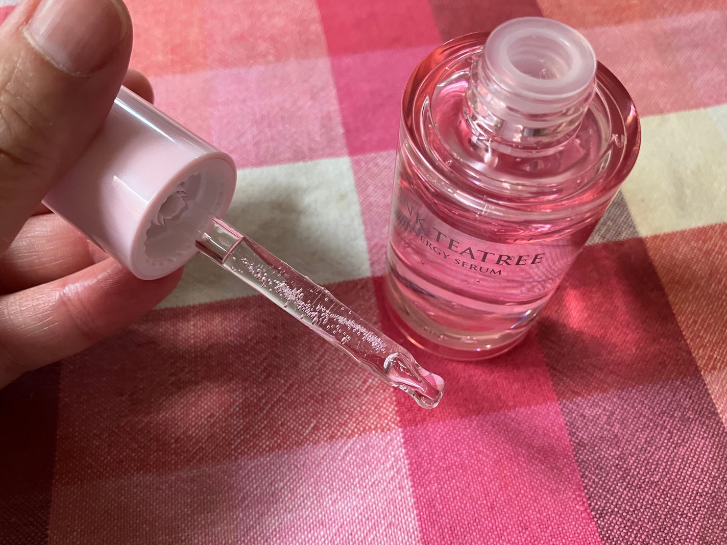 ピンクティーツリーシナジーセラム/APLIN/美容液を使ったクチコミ(4枚目)