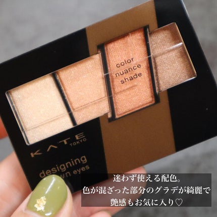 デザイニングブラウンアイズ/KATE/アイシャドウパレットを使ったクチコミ(8枚目)