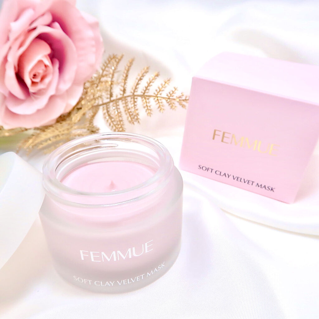 ソフトクレイ ベルベットマスク/FEMMUE/洗い流すパック・マスクを使ったクチコミ（1枚目）