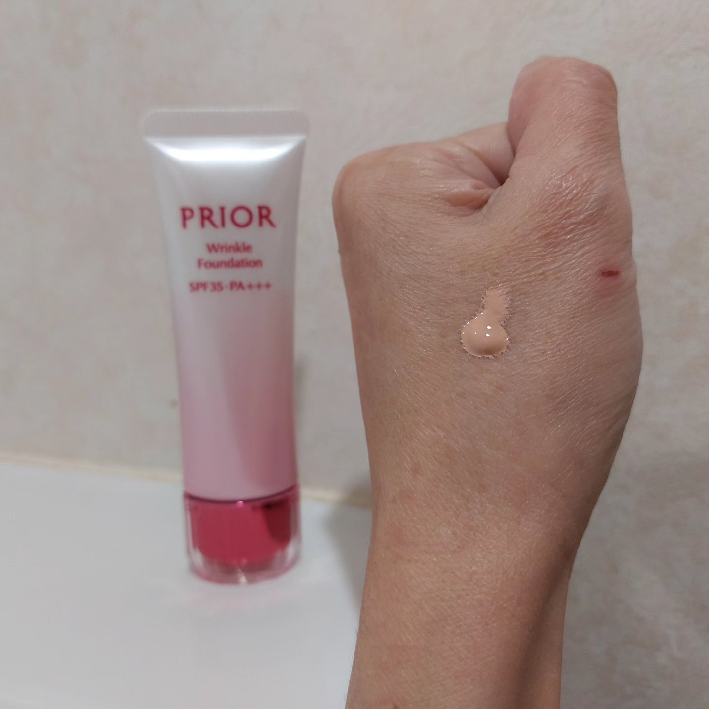 薬用 リンクル美コルセットファンデーション/プリオール/クリーム・エマルジョンファンデーションを使ったクチコミ（3枚目）