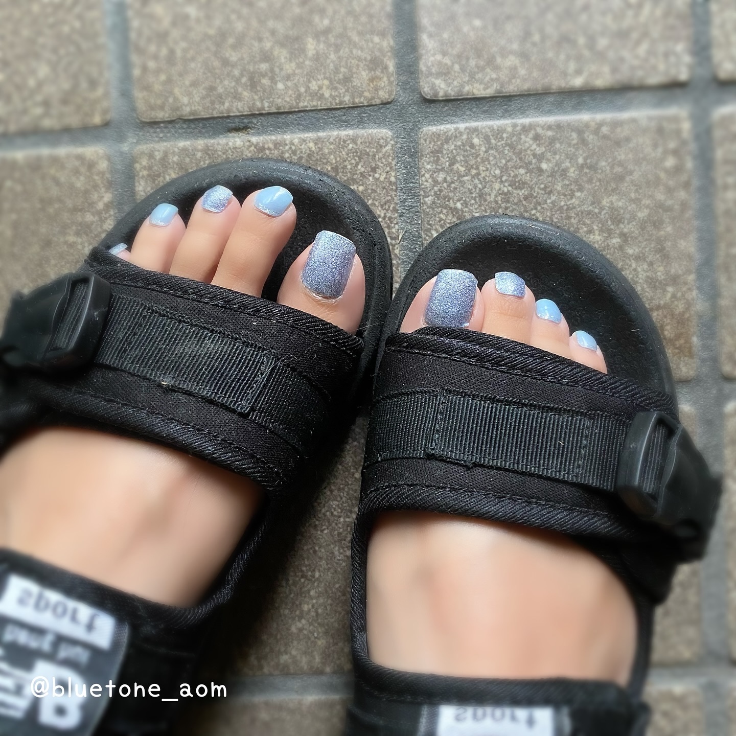 ジェルミーペタリー フット  L14 クリスタルシャルム/ジェルミーワン/ネイルシールを使ったクチコミ（3枚目）