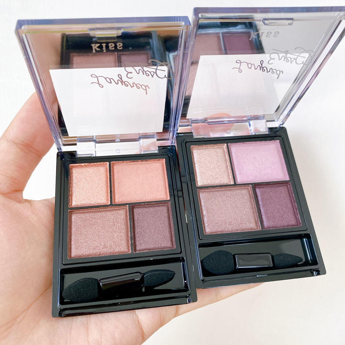 レイヤードアイズＸ 01 Sweet Chocolat/KiSS/アイシャドウパレットを使ったクチコミ（2枚目）