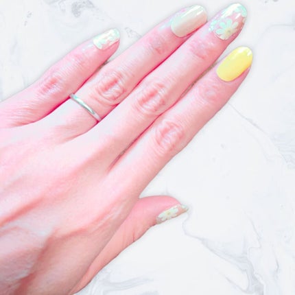 ジェルネイルシール/DAISO/ネイルシールを使ったクチコミ(2枚目)