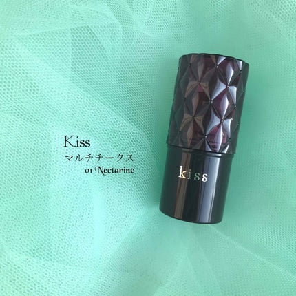 KiSS マルチチークスのクチコミ「*ポイントメイクレポ*
マルチチークス  01 Nectarine
(Kiss)
税別.....」(1枚目)