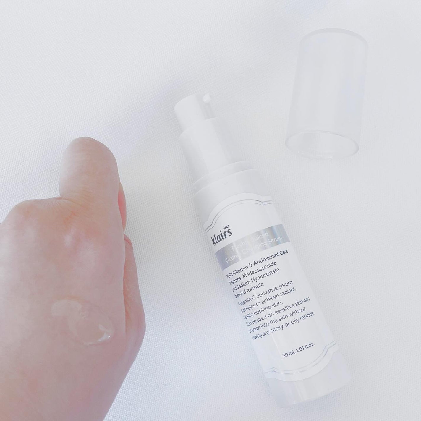 フレッシュリージュースドビタミンチャージングセラム(30ml)/Klairs/美容液を使ったクチコミ(2枚目)