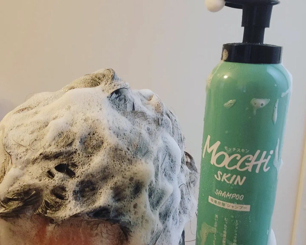 吸着スパークリングシャンプー /MoccHi SKIN/市販シャンプーを使ったクチコミ(4枚目)