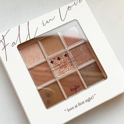 KEYBO FALL IN LOVE SHADOW PALETTE/keybo/アイシャドウパレットを使ったクチコミ(2枚目)