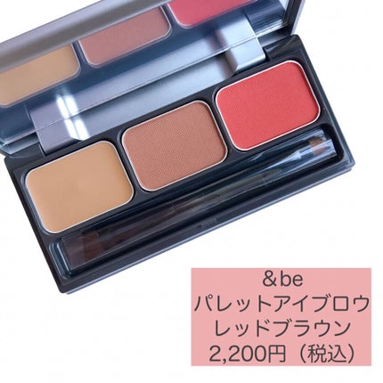 パレットアイブロウ/&be/パウダーアイブロウを使ったクチコミ(2枚目)