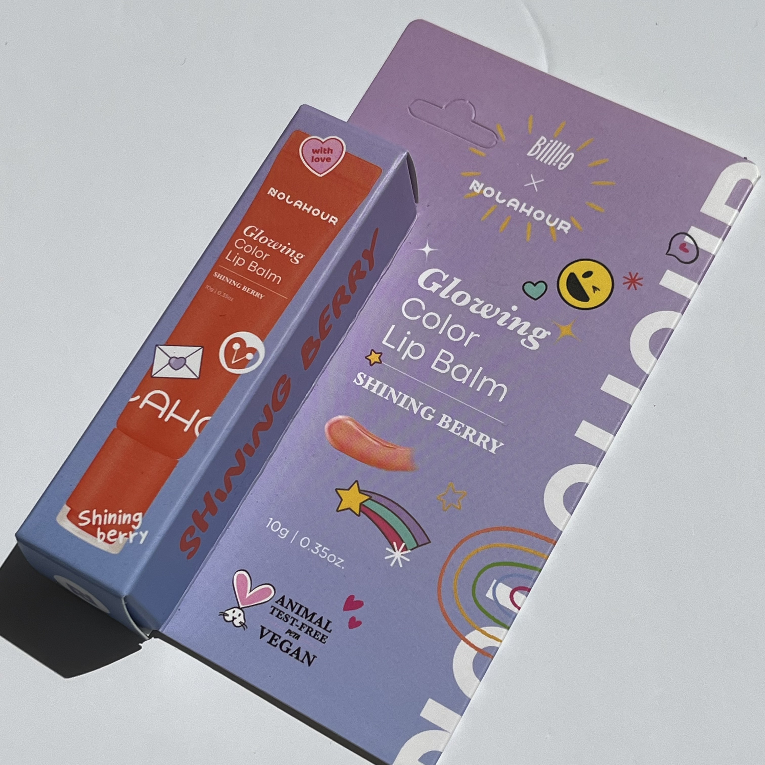 グロウイングカラーリップバーム/NOLAHOUR/口紅を使ったクチコミ（2枚目）