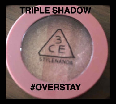 3CE TRIPLE SHADOW #OVERSTAY/3CE/アイシャドウパレットを使ったクチコミ（1枚目）