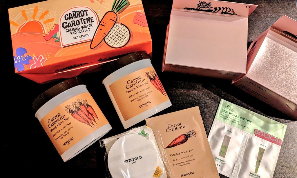 キャロットカロテン カーミングウォーターパッド/SKINFOOD/トナーパッドを使ったクチコミ（1枚目）