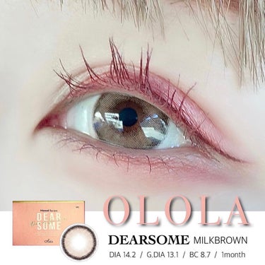 ディアサム(DearSome)/OLOLA/カラーコンタクトレンズを使ったクチコミ（1枚目）