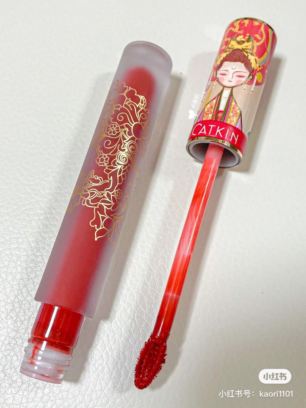 清平楽 Pretty Lightness Liquid Lipstick/CATKIN/口紅を使ったクチコミ(3枚目)