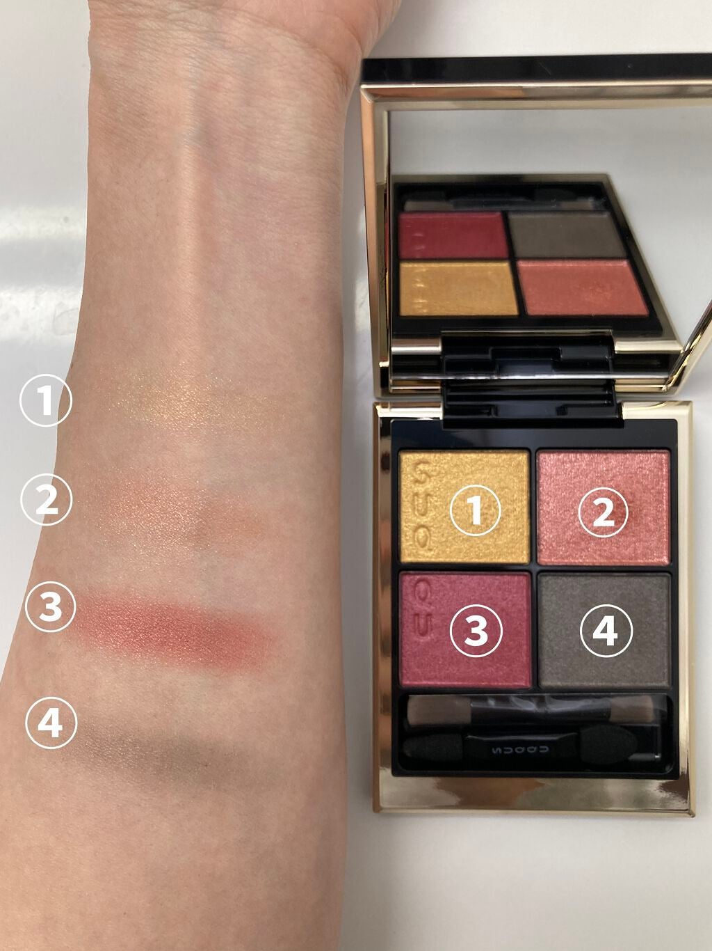 シグニチャー カラー アイズ/SUQQU/アイシャドウパレットを使ったクチコミ(3枚目)