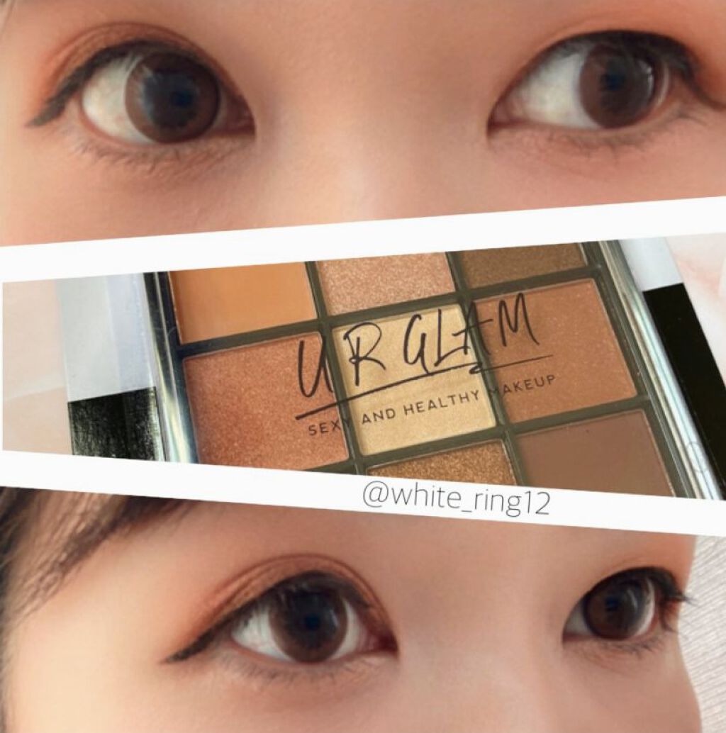 UR GLAM　BLOOMING EYE COLOR PALETTE/U R GLAM/アイシャドウパレットを使ったクチコミ（3枚目）