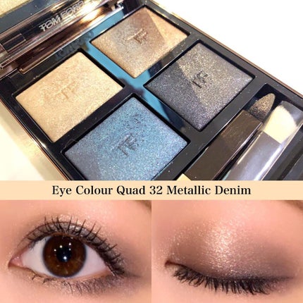 アイ カラー クォード 32メタリック デニム/TOM FORD BEAUTY/アイシャドウパレットを使ったクチコミ(1枚目)