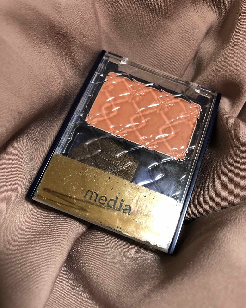 ブライトアップチーク/media/パウダーチークを使ったクチコミ（1枚目）