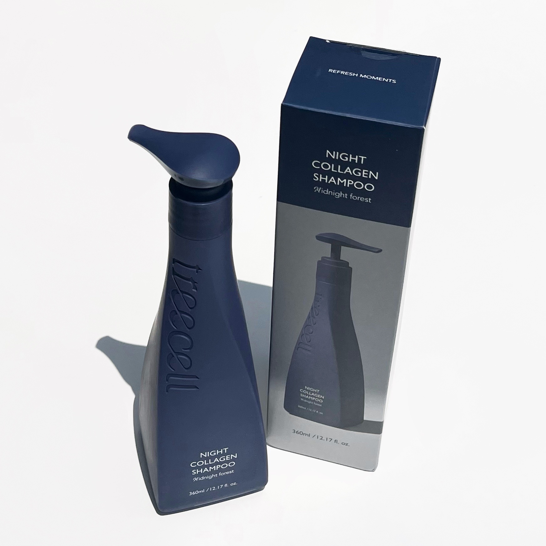 ナイトコラーゲンシャンプーミッドナイトフォレスト/treecell/市販シャンプーを使ったクチコミ（1枚目）