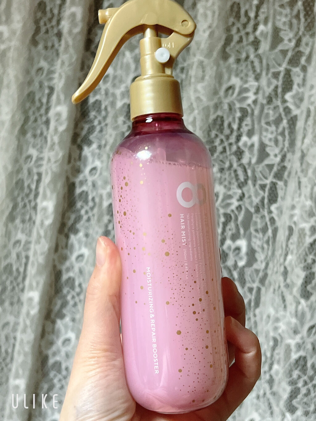 モイスチャーライジング＆リペアブースター 導入液ヘアミスト ピンクリラックス /エイトザタラソ/ヘアミストを使ったクチコミ（2枚目）