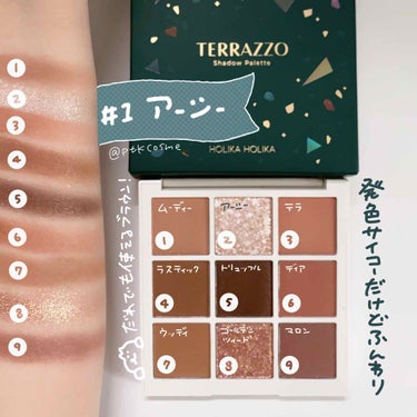 TERRAZZO Shadow palette/HOLIKA HOLIKA/アイシャドウパレットを使ったクチコミ（2枚目）