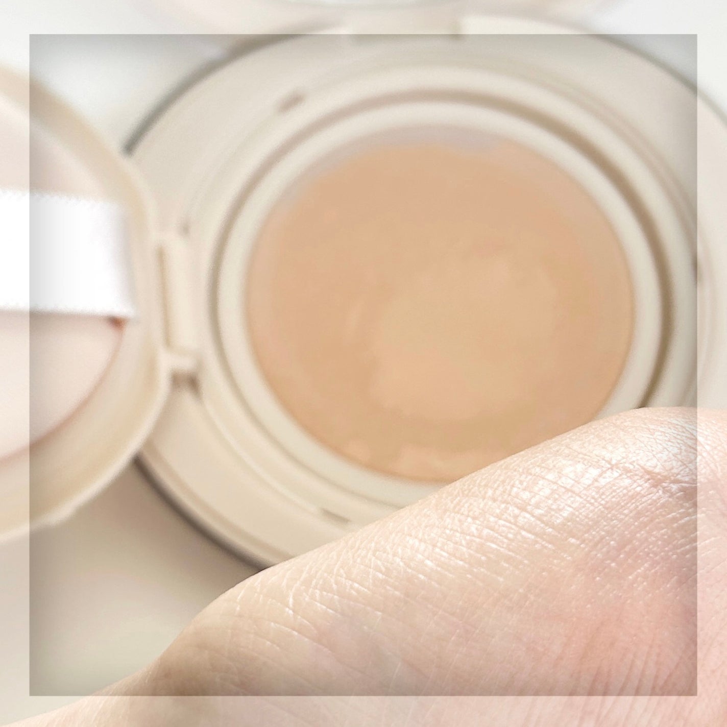 ブリージンググロークッション/Healus/クッションファンデーションを使ったクチコミ(5枚目)