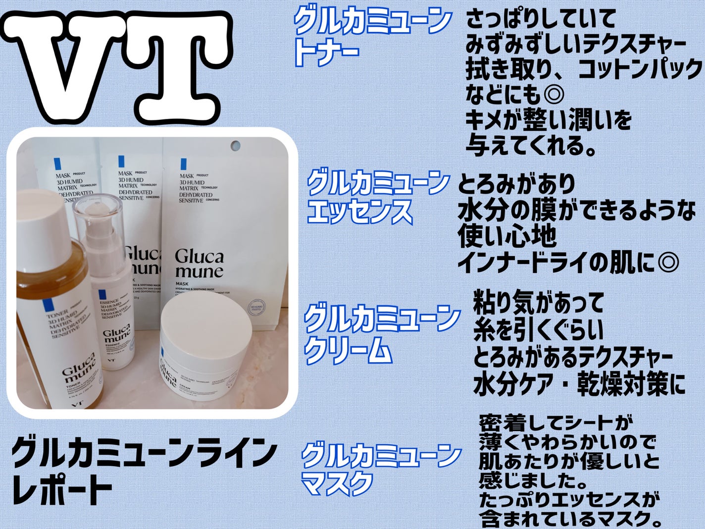 グルカミューンクリーム/VT/フェイスクリームを使ったクチコミ(1枚目)