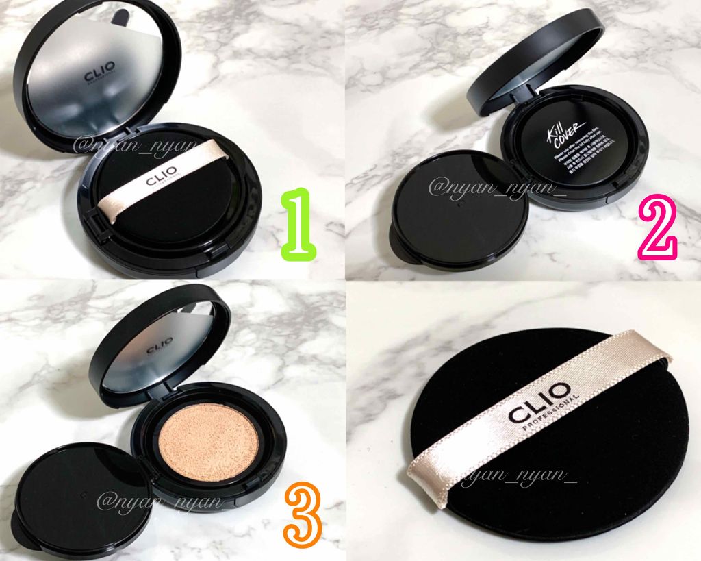 キル カバー ファンウェア クッション エックスピー/CLIO/クッションファンデーションを使ったクチコミ(4枚目)