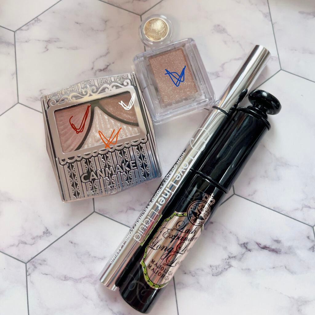 ジューシーピュアアイズ/キャンメイク/アイシャドウパレットを使ったクチコミ(5枚目)