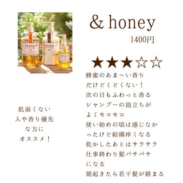 ディープモイスト シャンプー1.0／ヘアトリートメント2.0/&honey/シャンプー・コンディショナーを使ったクチコミ（3枚目）