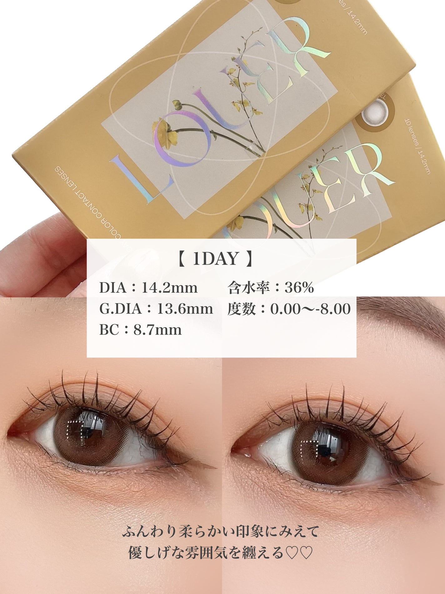 LOUER/LOUER/カラーコンタクトレンズを使ったクチコミ(4枚目)