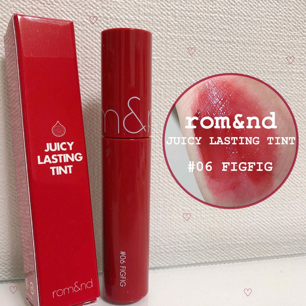ジューシーラスティングティント/rom&nd/リップティントを使ったクチコミ(1枚目)