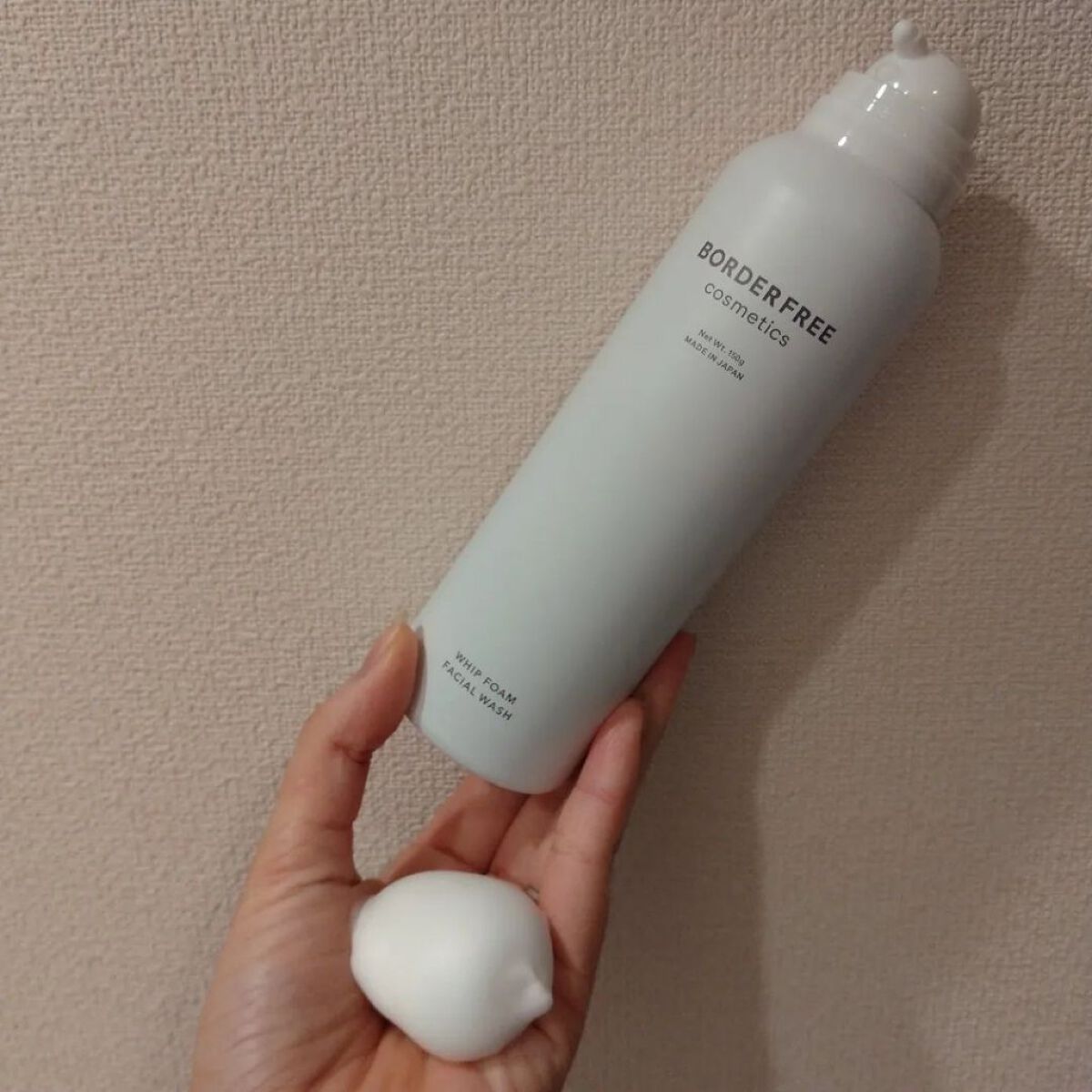ホイップフォームフェイシャルウォッシュ/BORDER FREE cosmetics/洗顔フォームを使ったクチコミ（3枚目）