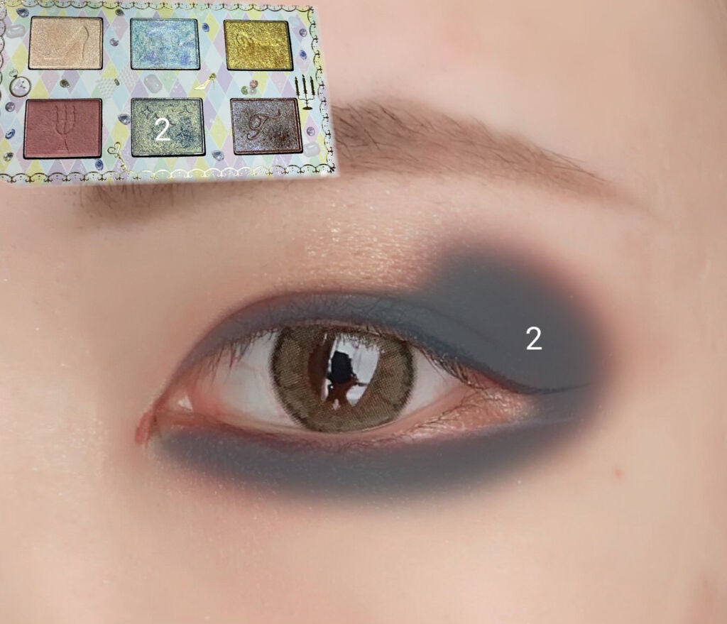 スワンプリンセス アイシャドウパレット/FLORTTE/アイシャドウパレットを使ったクチコミ(5枚目)