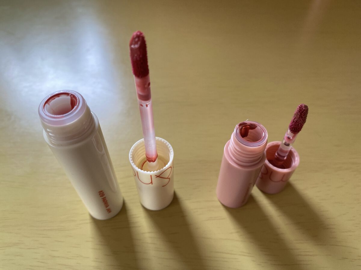 ジューシーラスティングティント ウィズミニセット/rom&nd/リップティントを使ったクチコミ（2枚目）