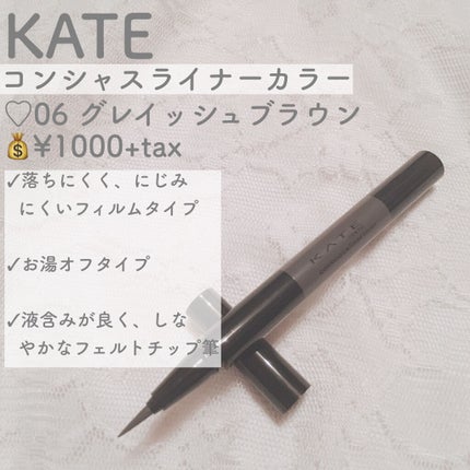 コンシャスライナーカラー/KATE/リキッドアイライナーを使ったクチコミ(2枚目)