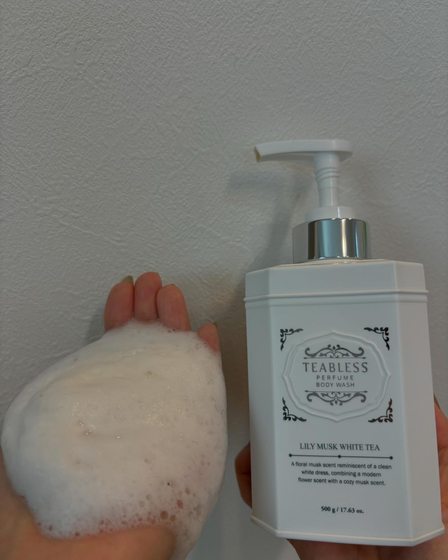 パフュームボディウォッシュ リリームスクホワイトティー/TEABLESS/ボディソープを使ったクチコミ(4枚目)