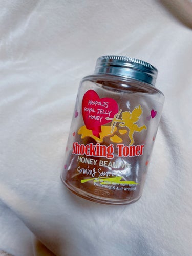 Label Young ShockkingToner HONEY BEAM Ver.のクチコミ「Label young🍯
ショッキングトナーハニーバームバージョン🍯
いつもQoo10で購入し.....」（3枚目）