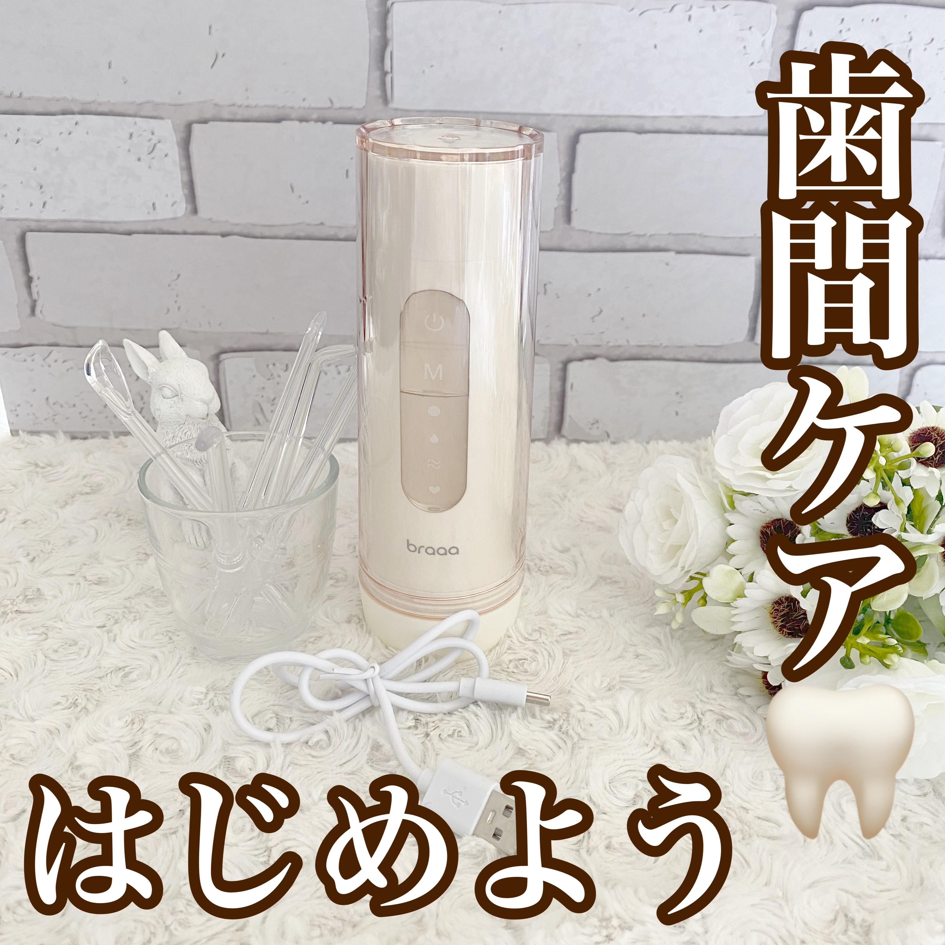 ポータブルジェットウォッシャー/braaa/歯ブラシを使ったクチコミ（1枚目）