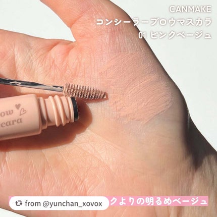 コンシーラーブロウマスカラ/キャンメイク/その他アイブロウを使ったクチコミ(4枚目)