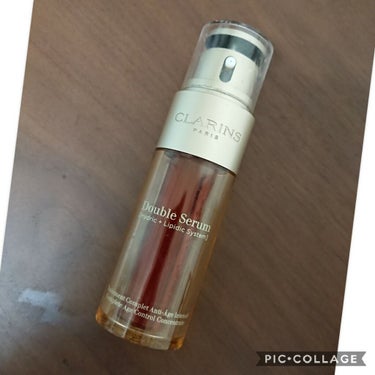 #使いきりコスメ

クラランス ダブル セーラム EX  50ml  〈美容液〉
フランス製

夜のスキンケアに使用。保湿クリームの前に塗ってます
使用感は、オイル感はあるものの、どんな肌にも使用できる