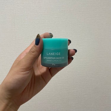 LANEIGE / リップ スリーピングマスク(チョコミント)

このアイテム前から気になってて、でも中々買わず、、
って時に去年韓国へ旅行へ行った際に
ミニサイズのお試しが数百円で売ってたのに試しで
