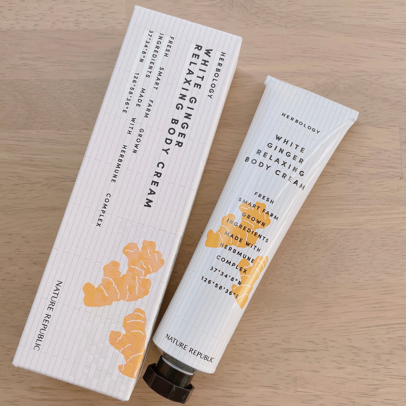 ホワイトジンジャーリラクシングボディクリーム/ネイチャーリパブリック/ボディクリームを使ったクチコミ(2枚目)