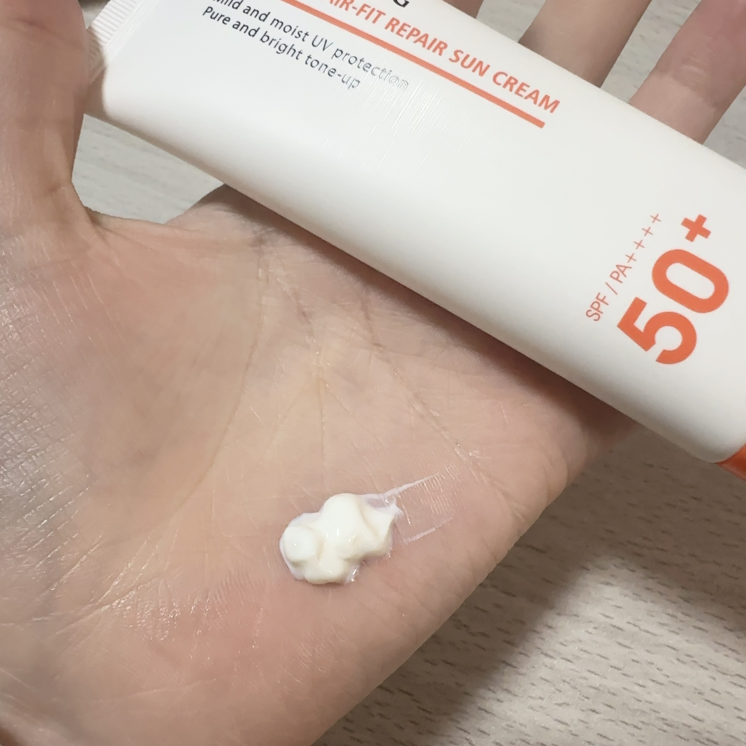 UVシールド エアフィット リペア サンクリーム/リエンジャン/日焼け止めクリームを使ったクチコミ（2枚目）