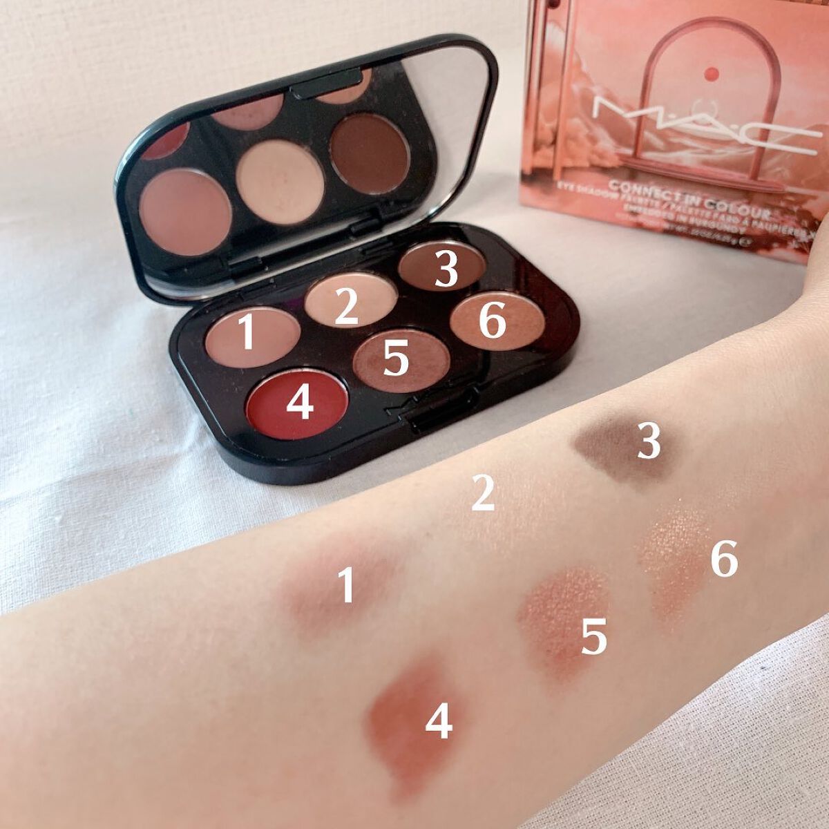 コネクト イン カラー アイシャドウ パレット × 6/M・A・C/アイシャドウパレットを使ったクチコミ(4枚目)