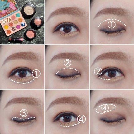 カバナクラブ/ColourPop/アイシャドウパレットを使ったクチコミ(4枚目)